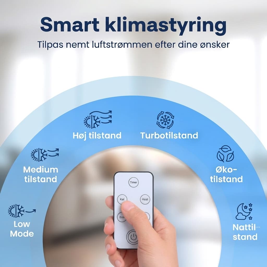 NordChill display med driftstilstande
